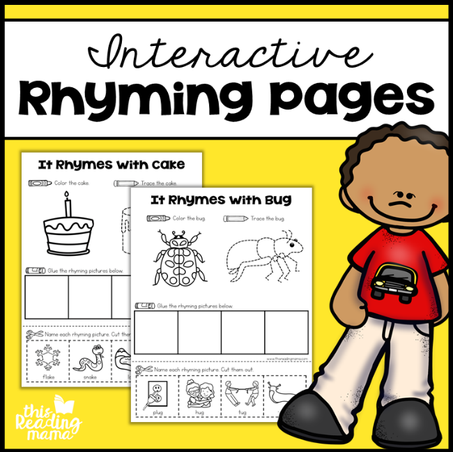 Interactive Rhyming Pages - This Reading Mama