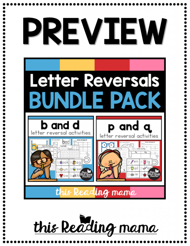 Letter Reversals Bundle Pack - PREVIEW