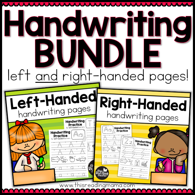 Letter Handwriting Bundle for Left- and Right-Handed Learners - This Reading Mama