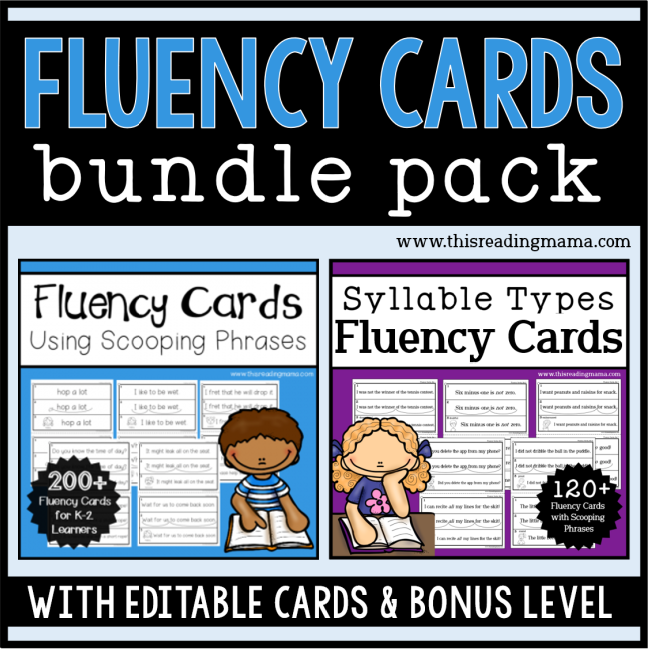 Reading Fluency Cards Bundle Pack - This Reading Mama