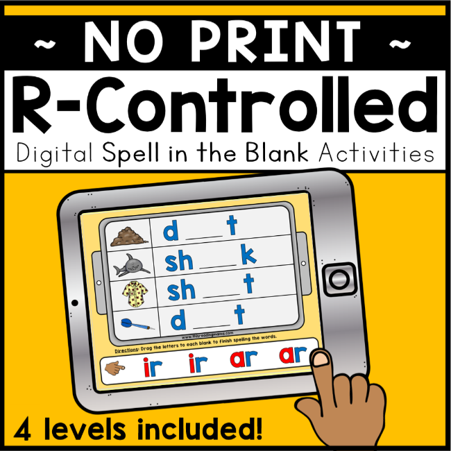 R Controlled Spell In The Blank Digital This Reading Mama