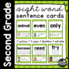 Second Grade Sight Word Sentence Cards - This Reading Mama