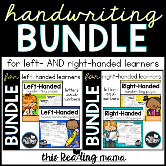 Handwriting Bundle for Left- and Right-Handed Learners - This Reading Mama