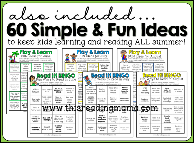 60 Simple and Fun Activities for Summer - from 1st to 2nd grade