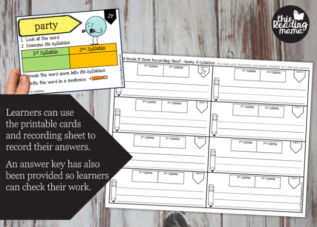 R-Controlled Syllable Cards - printable option 