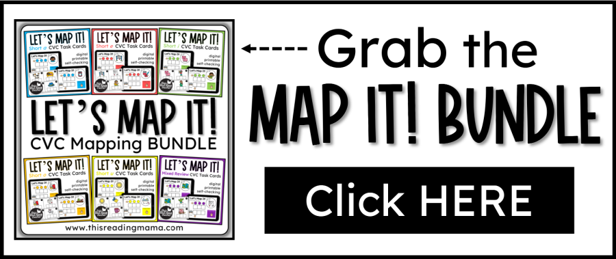 Grab the CVC Mapping Task Cards Bundle - This Reading Mama