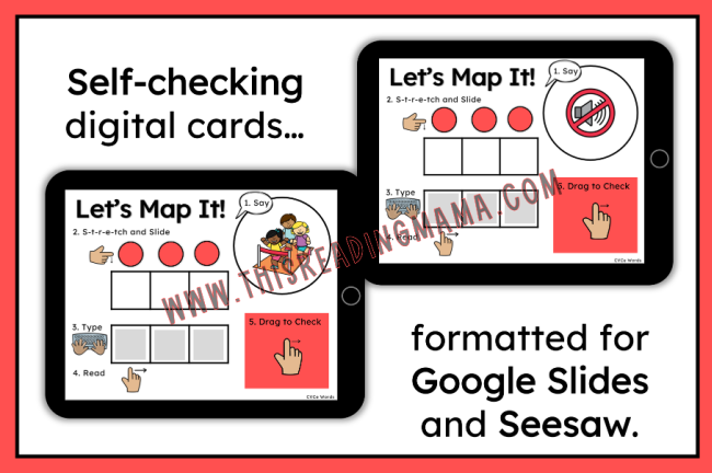 CVCe Mapping Cards - digital examples