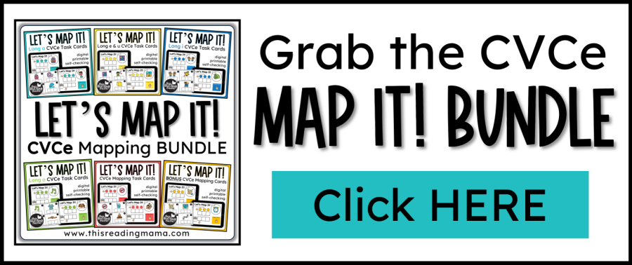 Grab the CVCe Mapping Task Cards Bundle - This Reading Mama