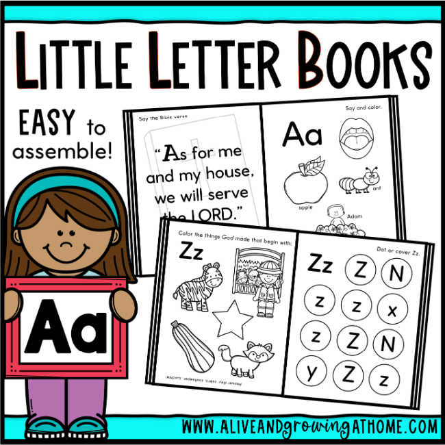 Little Letter Books - Alive and Growing at Home