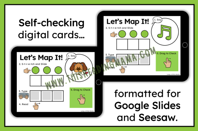 Long o CVCe Mapping Cards - digital examples