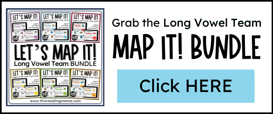 Long Vowel Teams Mapping Cards BUNDLE - This Reading Mama