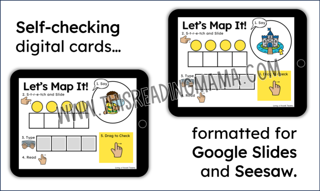 Digital Long o Vowel Team Mapping Cards - This Reading Mama